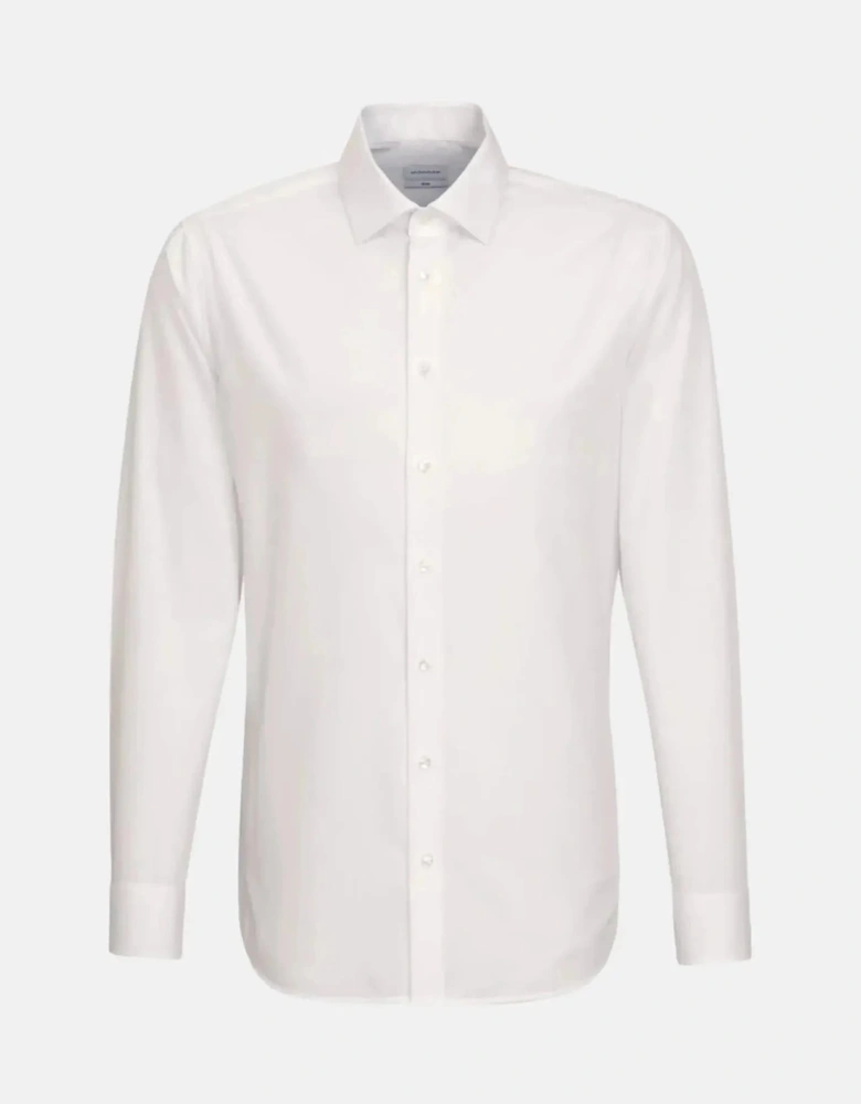 Slim Fit No Iron Kent Collar Business Shirt White