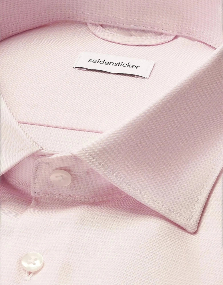Shaped Fit No Iron New Kent Structured Business Shirt Pink