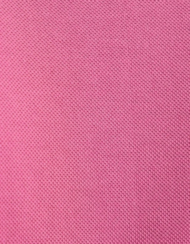 Regular Fit Pique Polo Shirt Dark Pink