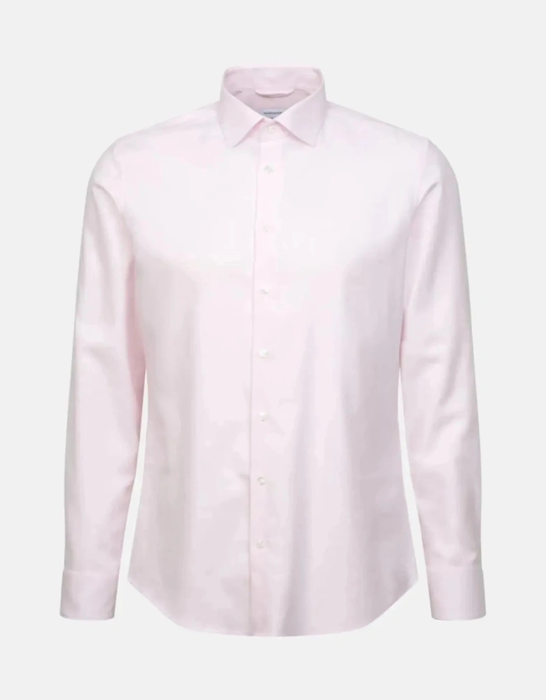 Shaped Fit No Iron New Kent Structured Business Shirt Pink