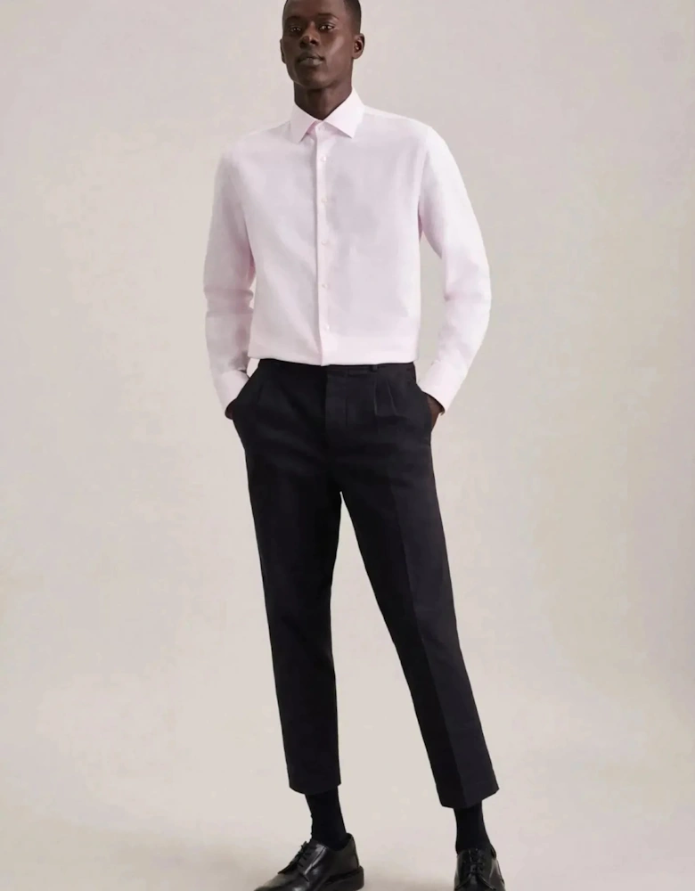 Shaped Fit No Iron New Kent Structured Business Shirt Pink