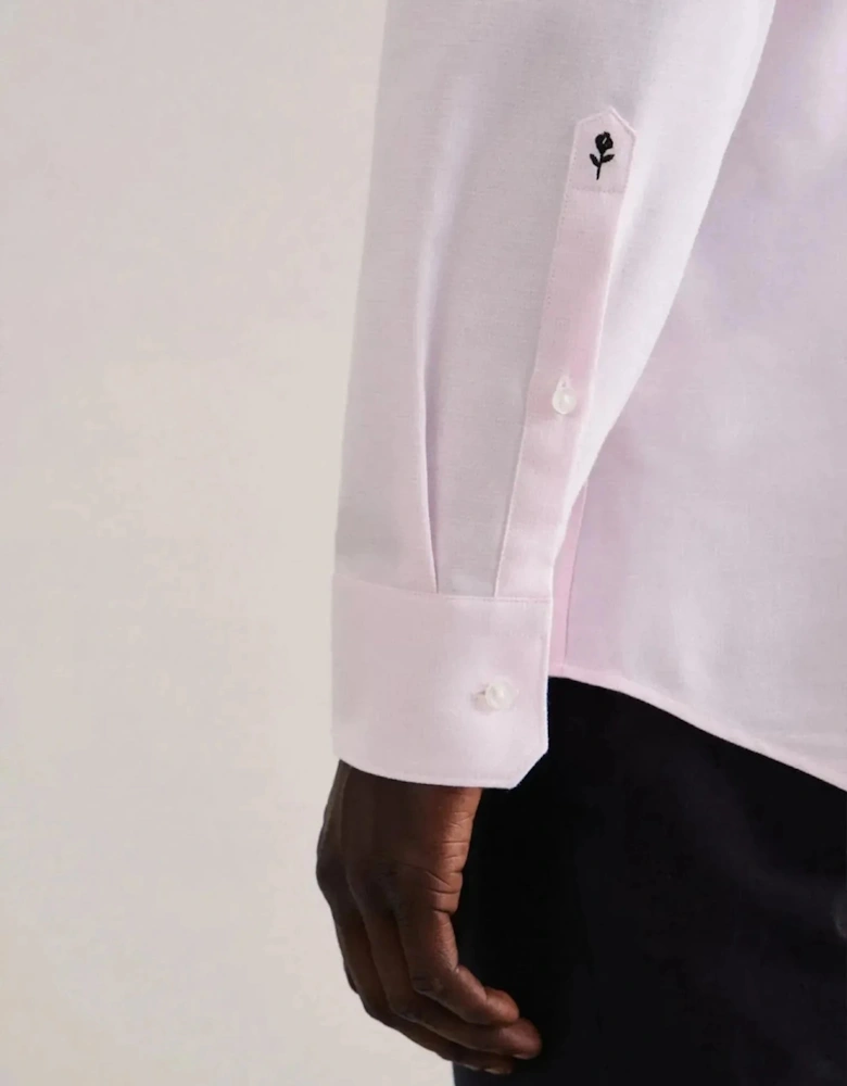 Shaped Fit No Iron New Kent Structured Business Shirt Pink