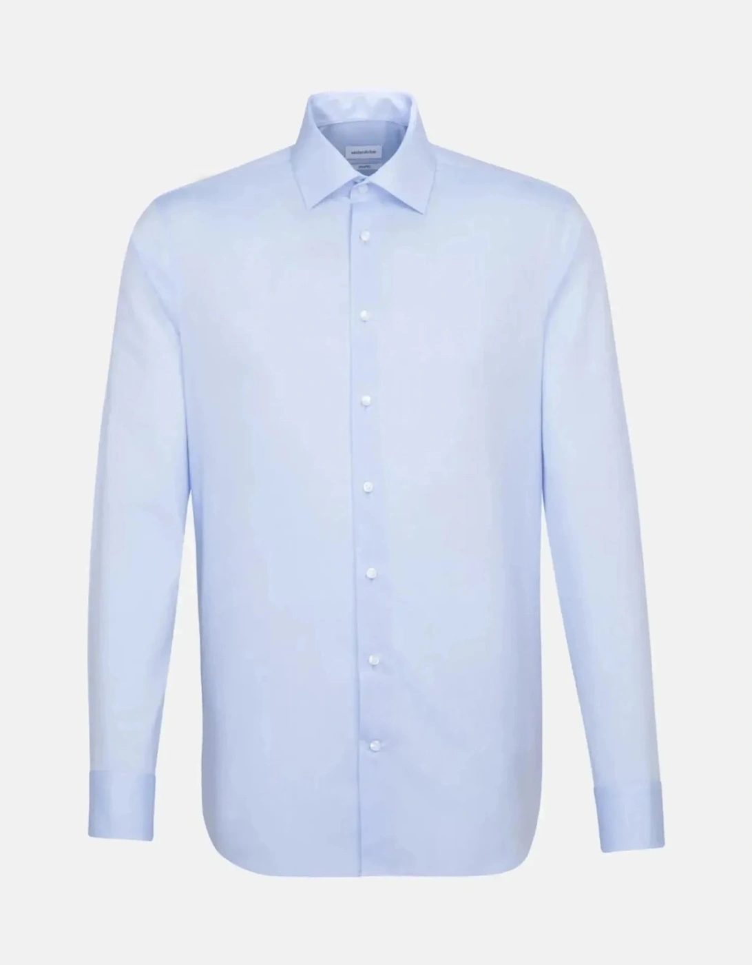 Shaped Fit No Iron Kent Collar Business Shirt Light Blue
