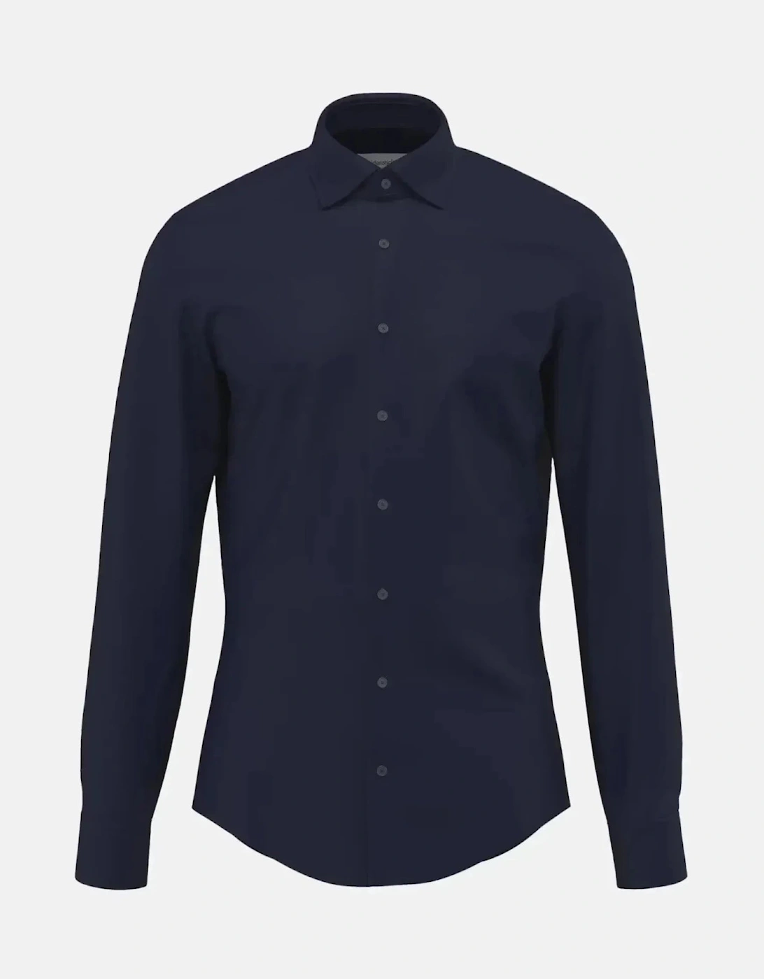 Shaped Fit Easy Iron New Kent Business Shirt Dark Blue