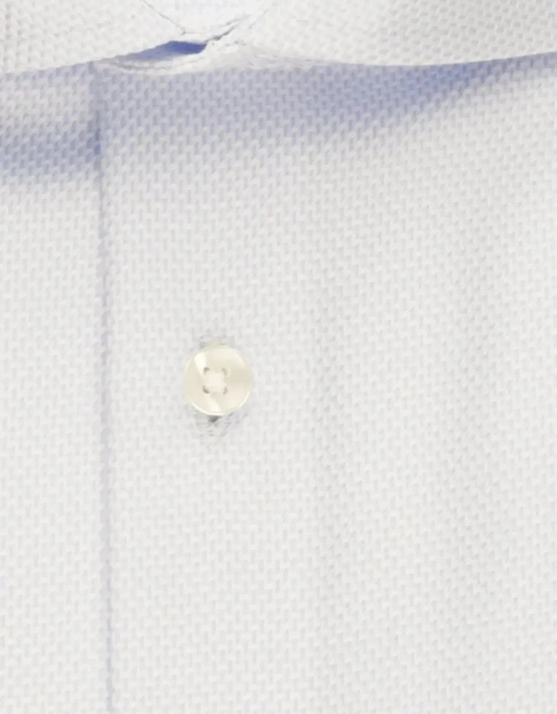 Shaped Fit No Iron Spread Kent Structured Business Shirt Light Blue