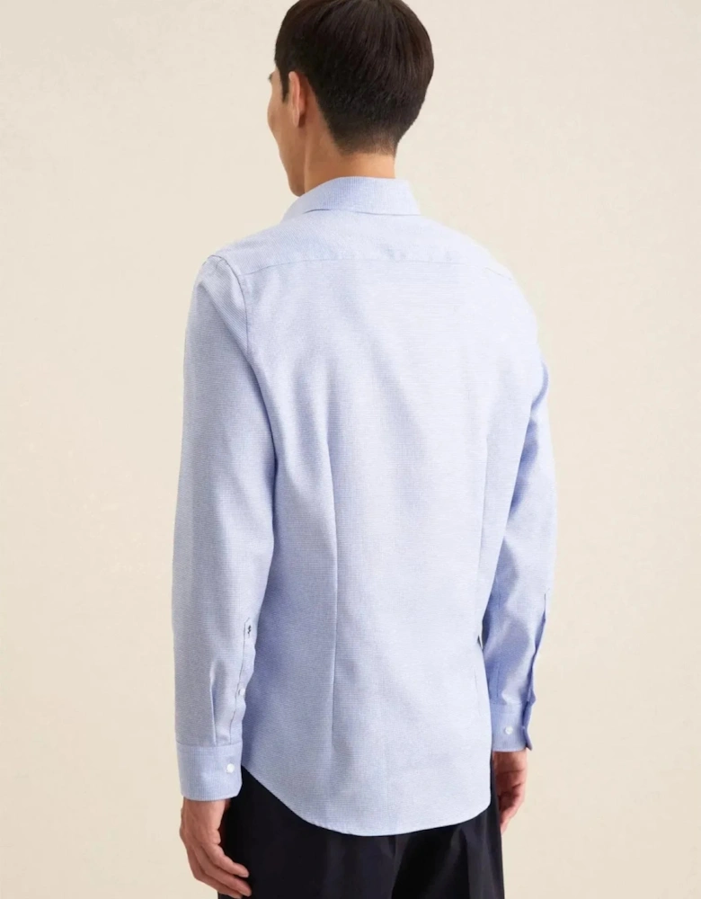 Slim Fit No Iron New Kent Structured Business Shirt Light Blue