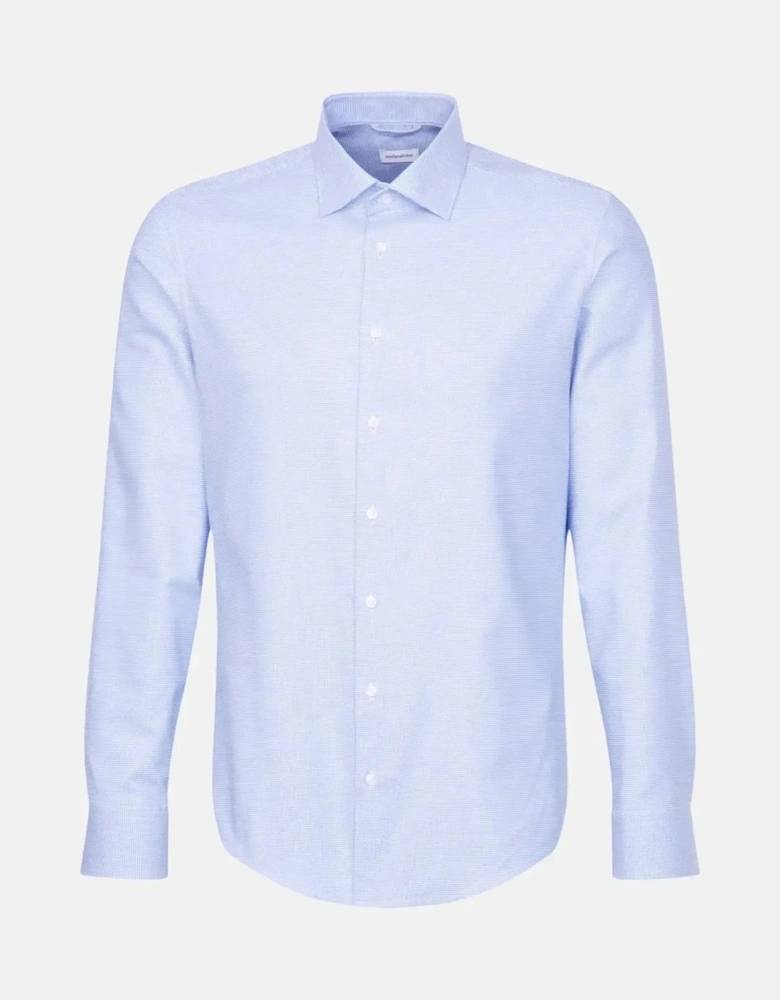 Slim Fit No Iron New Kent Structured Business Shirt Light Blue