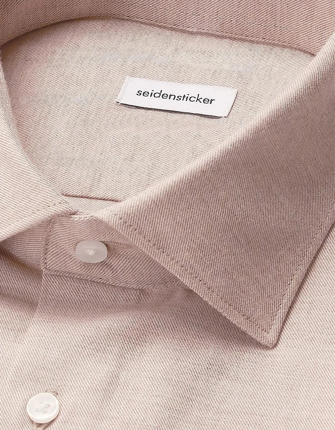 Slim Fit New Kent Flannel Shirt Beige