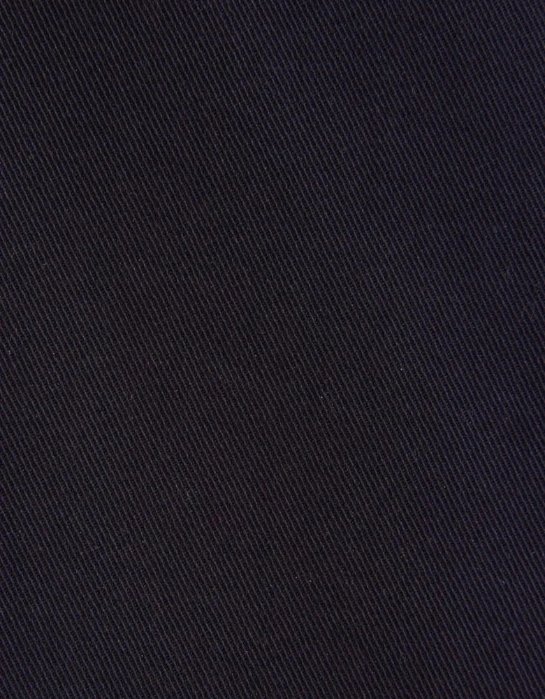 Regular Fit Wool Mix Casual Lapel Overshirt Dark Blue