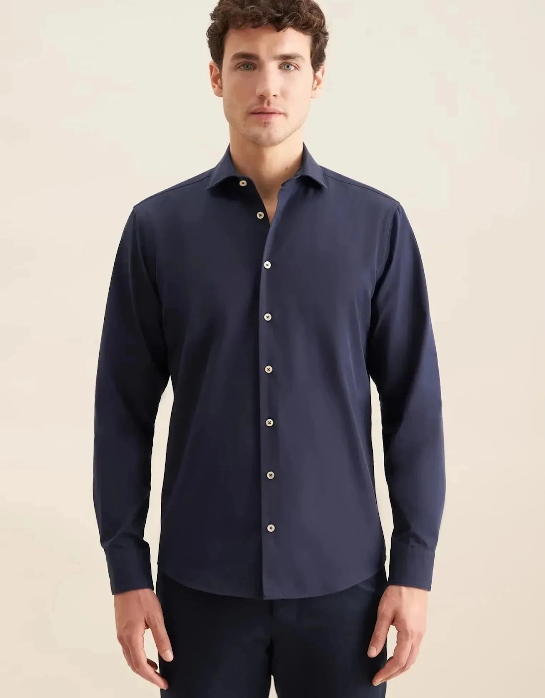 Regular Fit Spread Kent Casual Shirt Dark Blue, 10 of 9