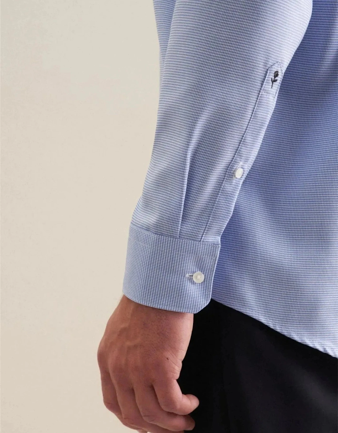 Regular Fit No Iron New Kent Structured Business Shirt Light Blue