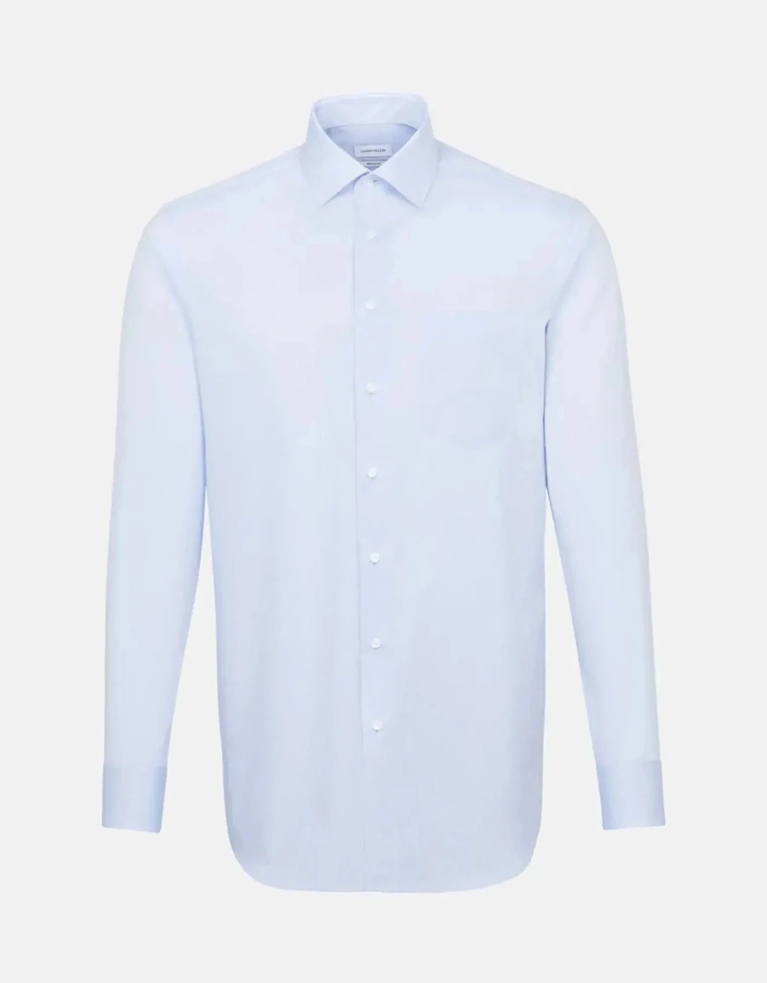 Regular Fit No Iron Kent Collar Business Shirt Light Blue