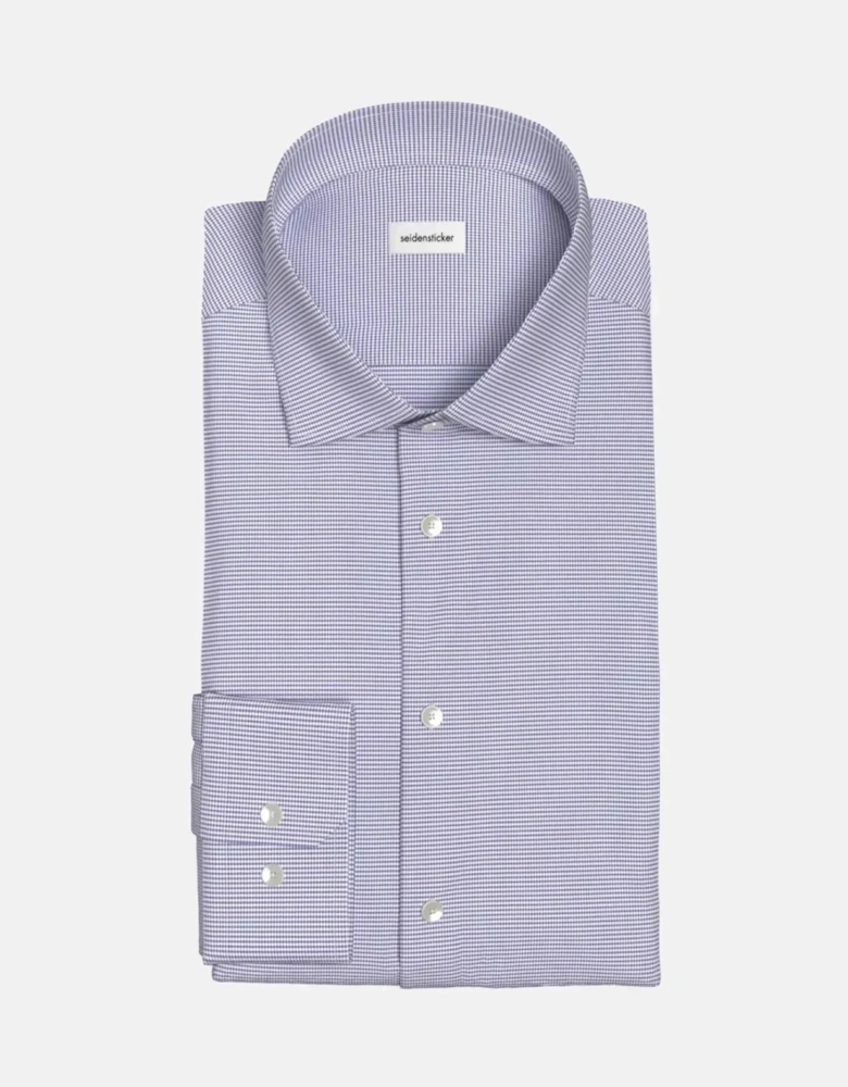 Shaped Fit No Iron New Kent Structured Business Shirt Light Blue