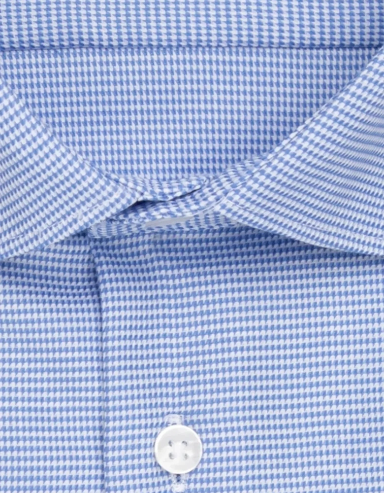 Shaped Fit No Iron New Kent Structured Business Shirt Light Blue