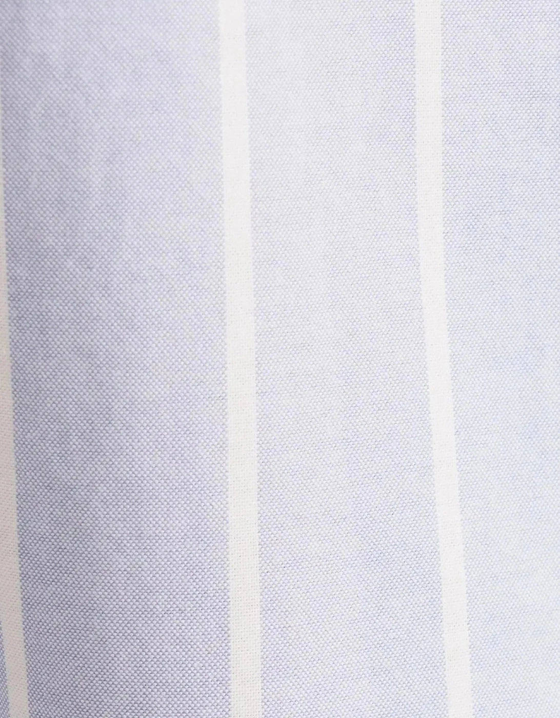 Regular Fit Button Down Striped Oxford Shirt Light Blue