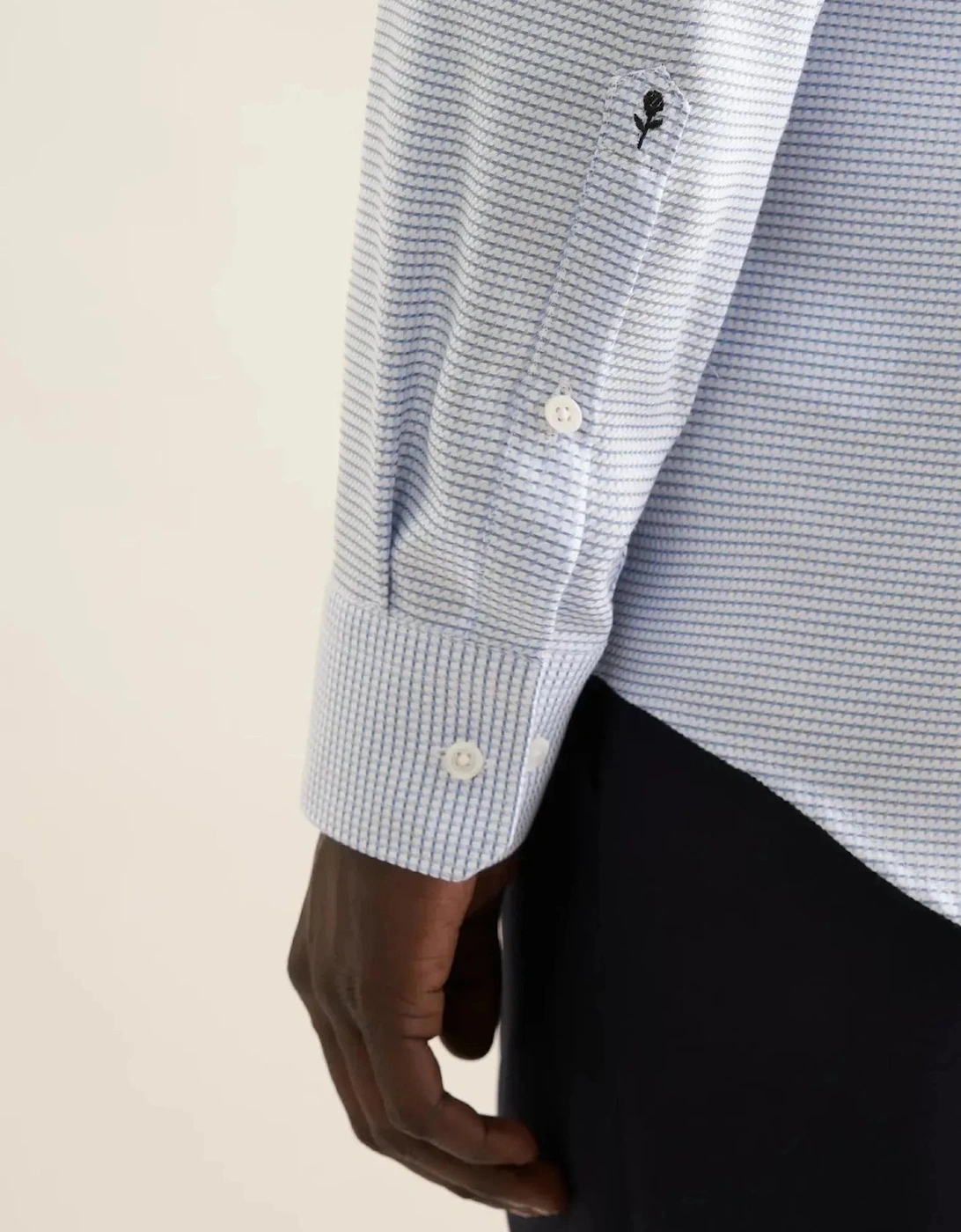Slim Fit No Iron New Kent Structured Business Shirt Light Green
