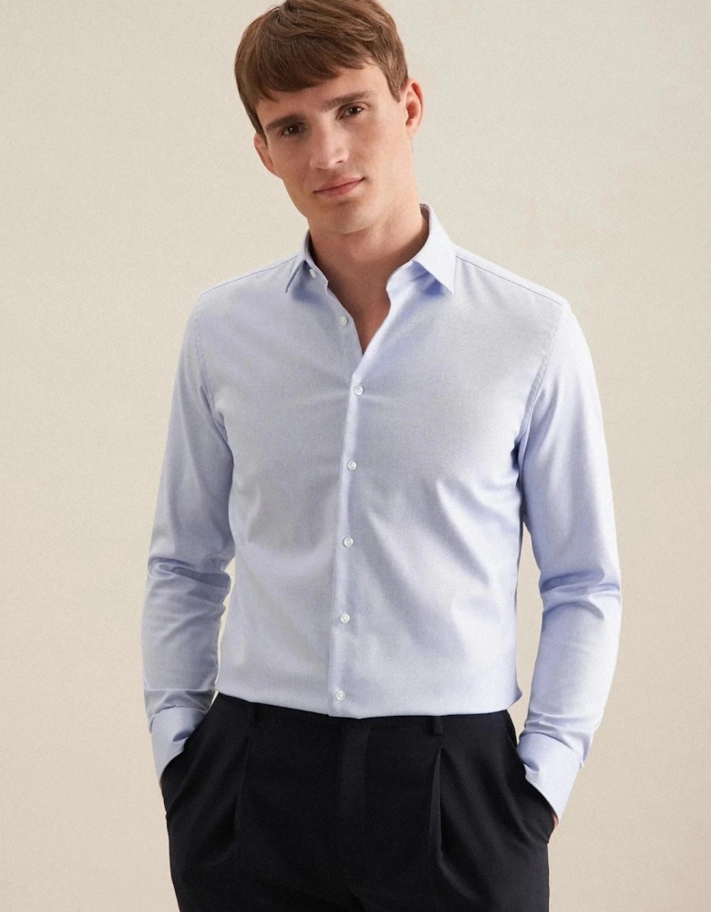 Regular Fit No Iron New Kent Combi Cuff Business Shirt Light Blue