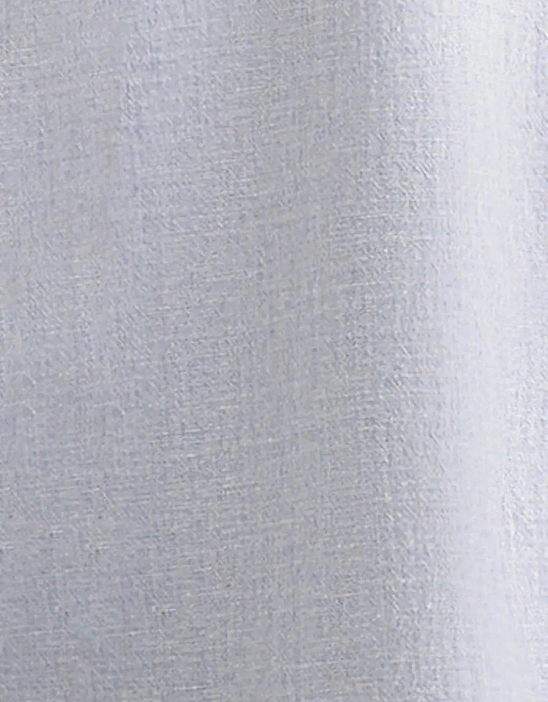 Regular Fit Button Down Linen Blend Chambray Shirt Light Blue