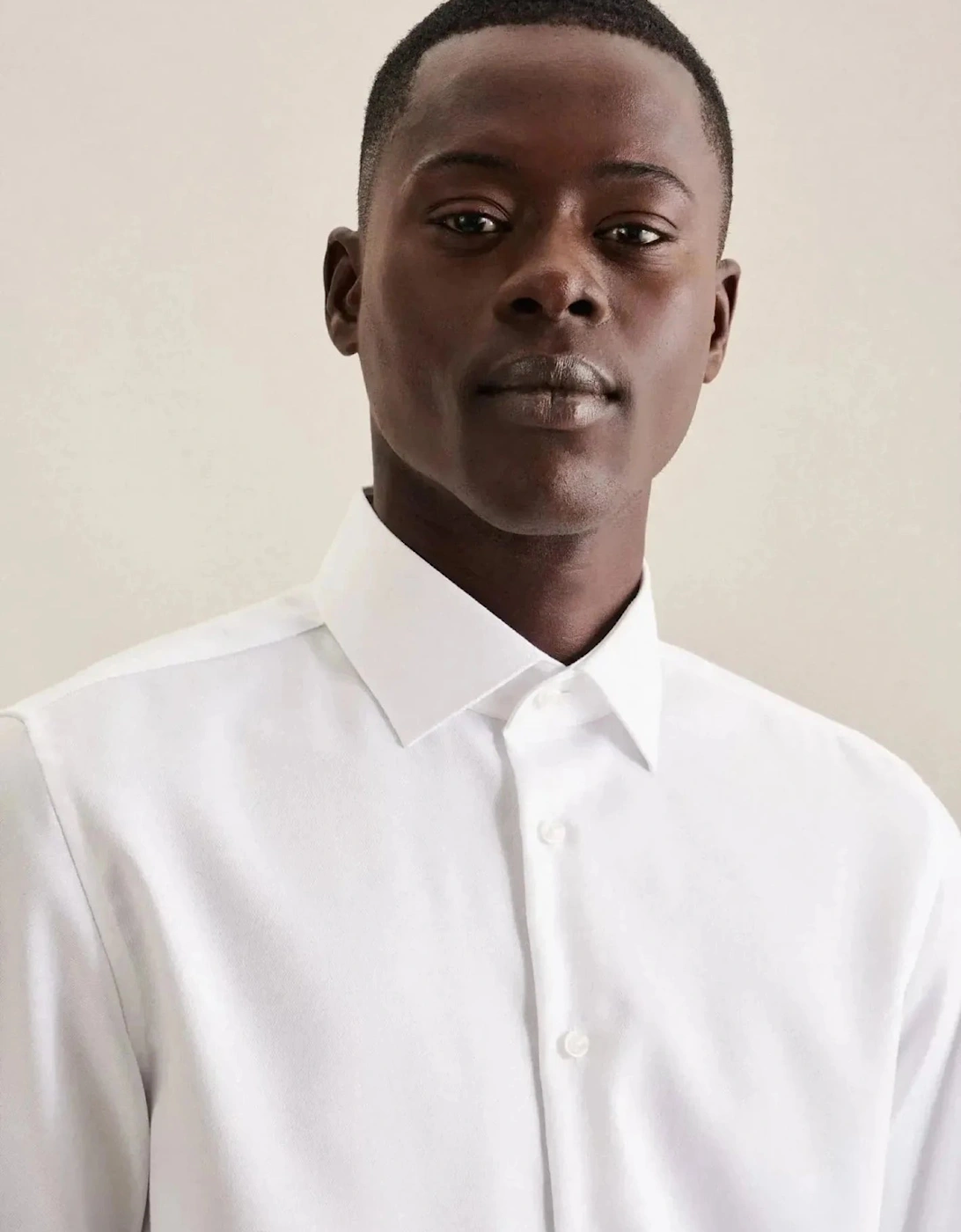 Regular Fit No Iron New Kent Combi Cuff Business Shirt White