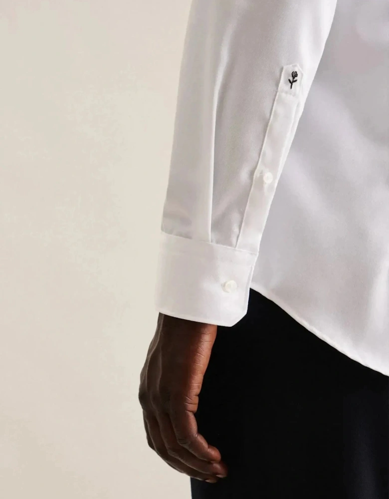 Regular Fit No Iron New Kent Combi Cuff Business Shirt White