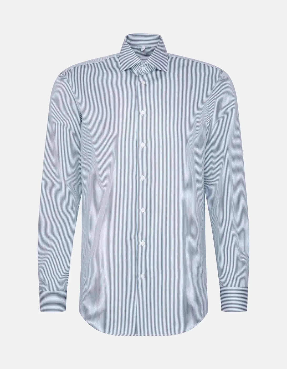 Regular Fit Easy Iron New Kent Striped Business Shirt Dark Teal