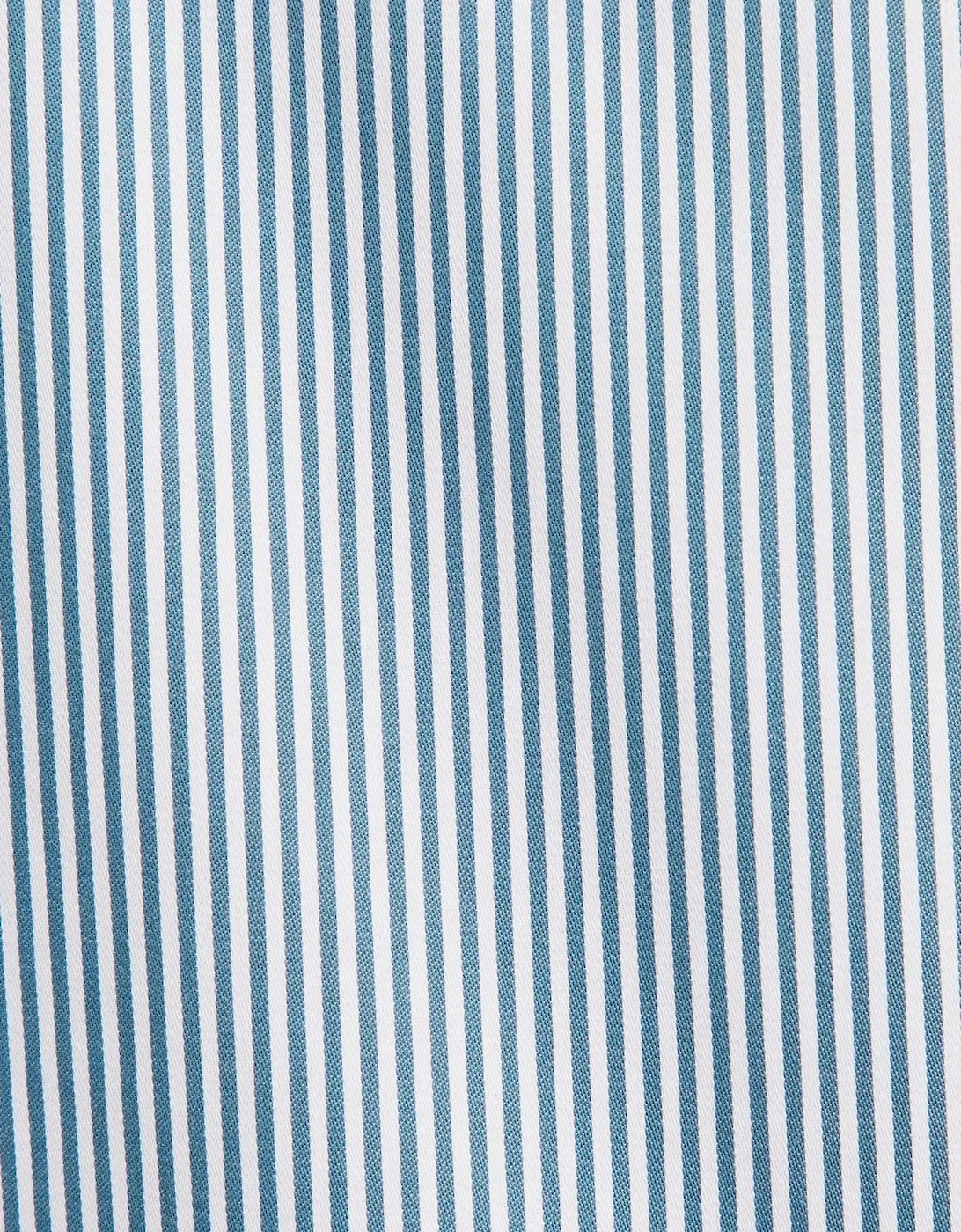 Regular Fit Easy Iron New Kent Striped Business Shirt Dark Teal