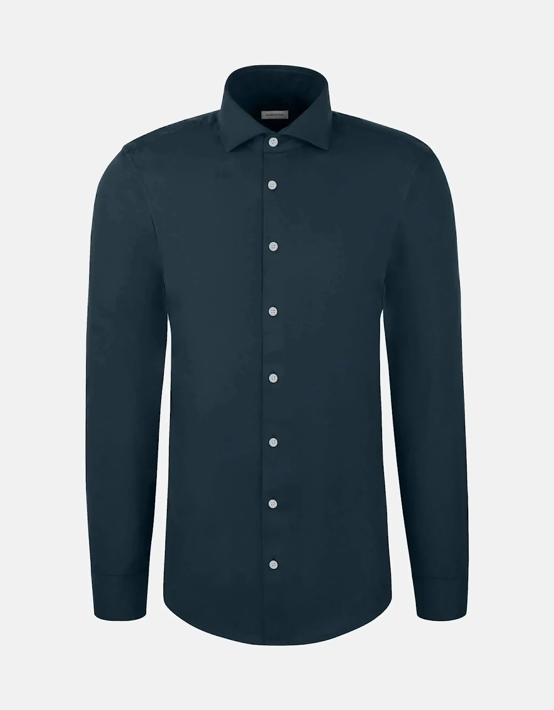 Slim Fit Spread Kent Pepita Flannel Shirt Dark Blue
