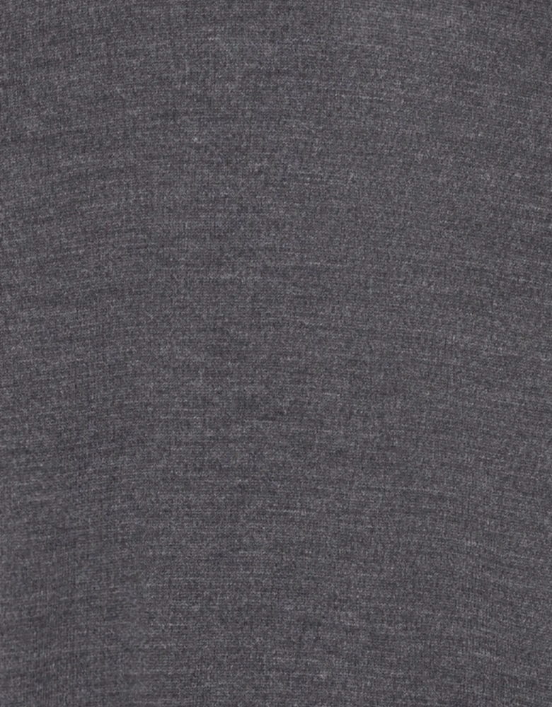 Merino Wool Roll Neck Knit Grey