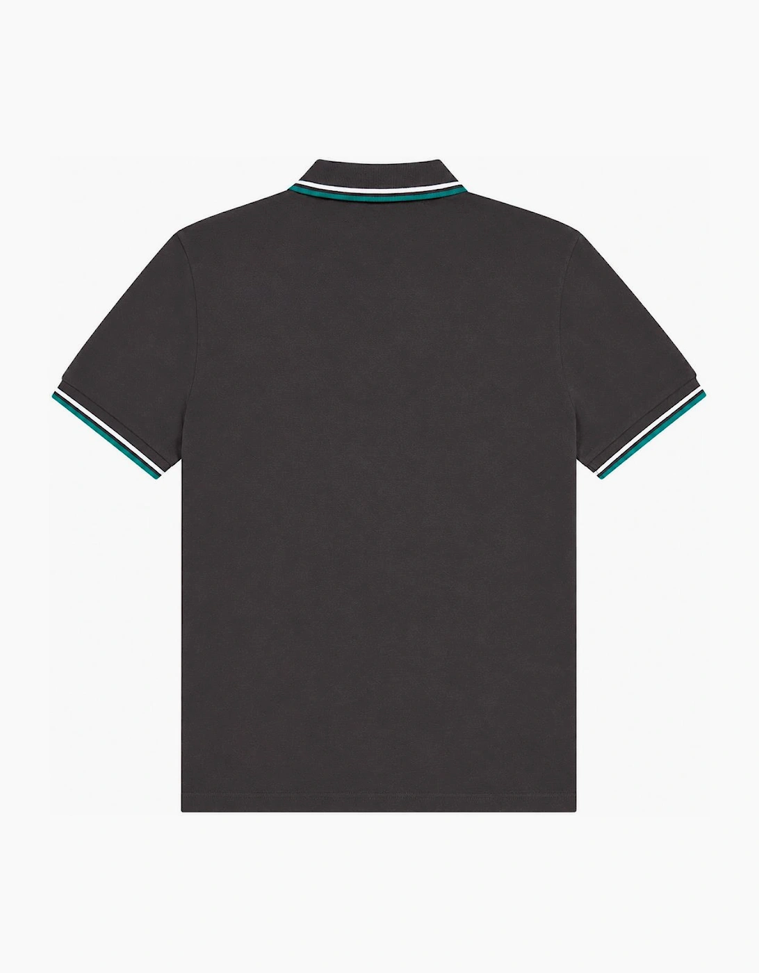 Fred Perry Twin Tipped Polo Shirt Anchor Grey/Light Ice/Sport Green