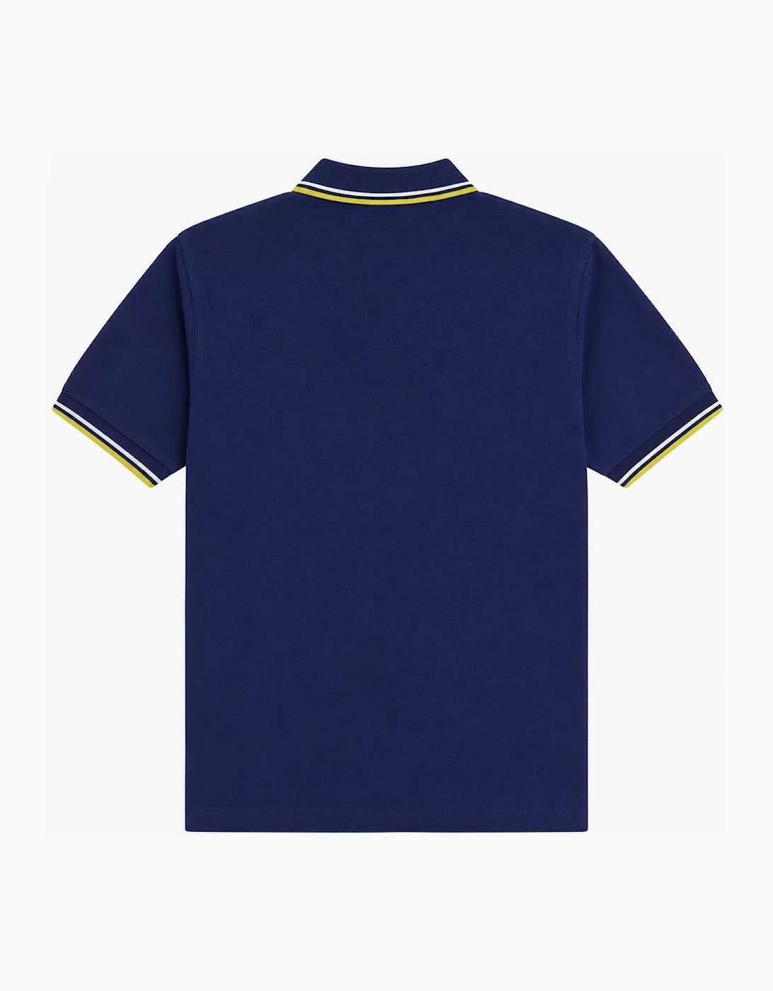 Fred Perry Twin Tipped Polo Shirt French Navy/Dusky Blue/Citron
