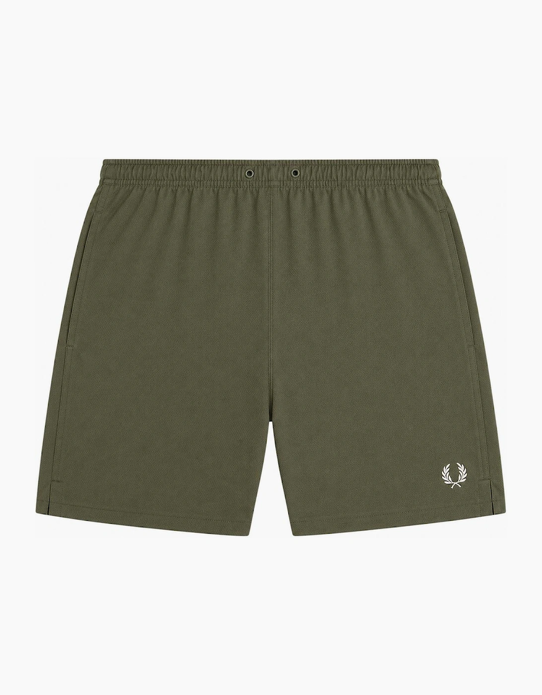Fred Perry Men's Tan Swim Shorts Laurel Wreath Green  35/34/32 L