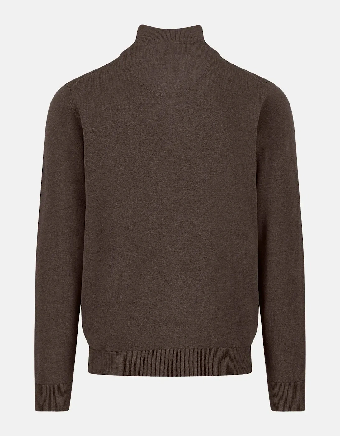 Fine Knit Cotton 1/4 Zip Earth