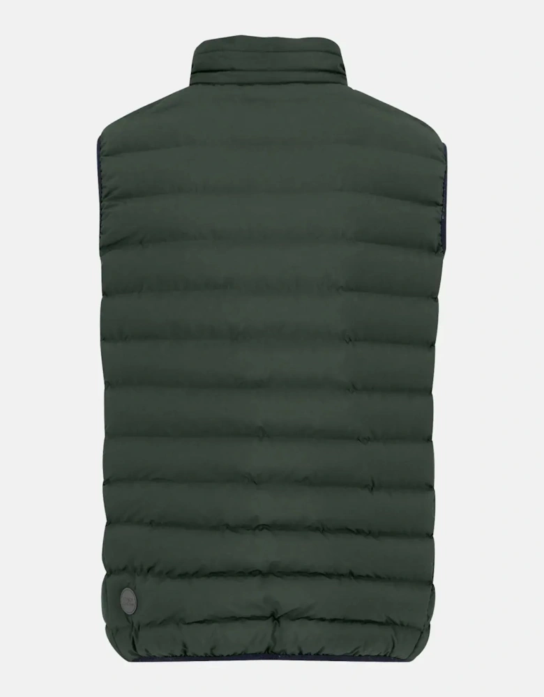 Basic Light Weight Gilet Dark Ivy