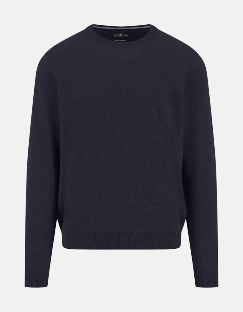 Pure Cashmere Crewneck Knit Navy