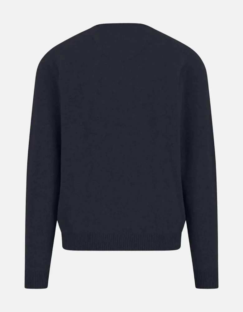 Pure Cashmere Crewneck Knit Navy