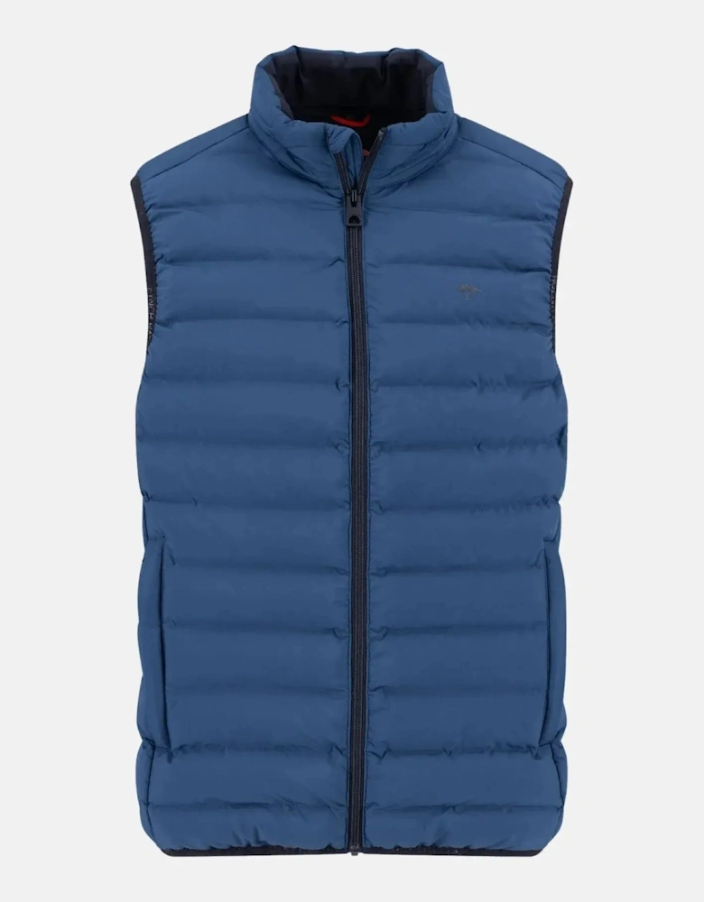 Basic Light Weight Gilet Misty Blue