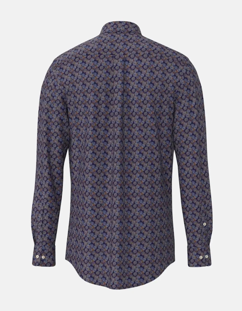 Allover Modern Print Shirt Hazel