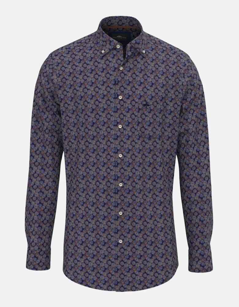 Allover Modern Print Shirt Hazel