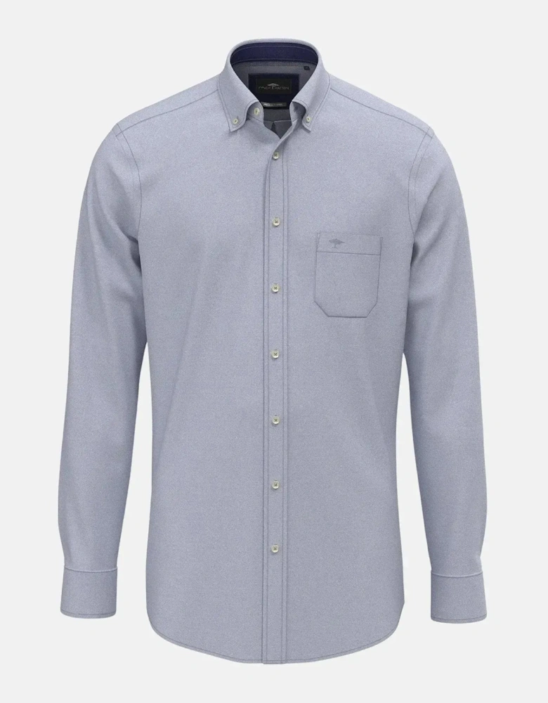 Essential Flannel Button Down Shirt Crystal Blue