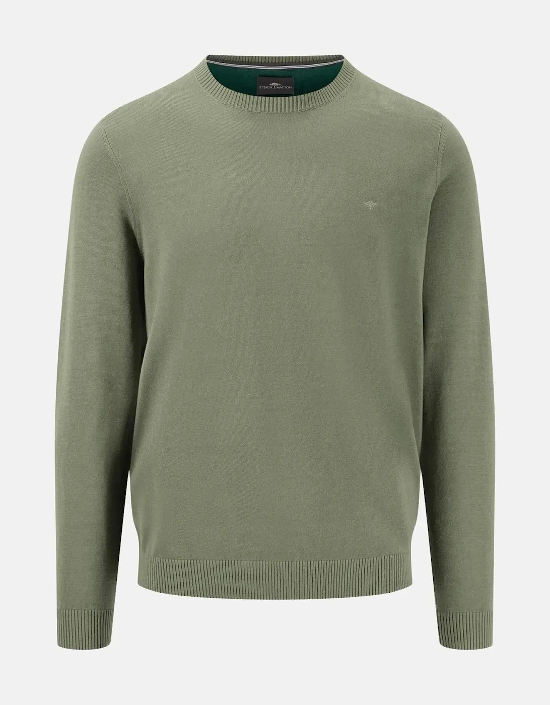 Fine Knit Crewneck Cotton Knit Light Khaki, 3 of 2