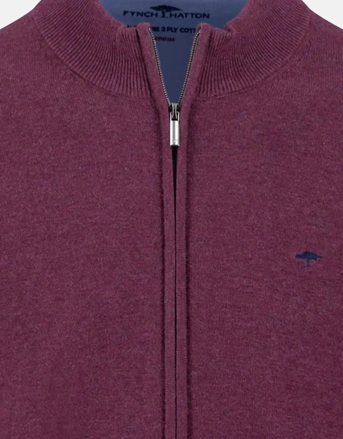 Superfine Stand-Up Cardigan Deep Merlot