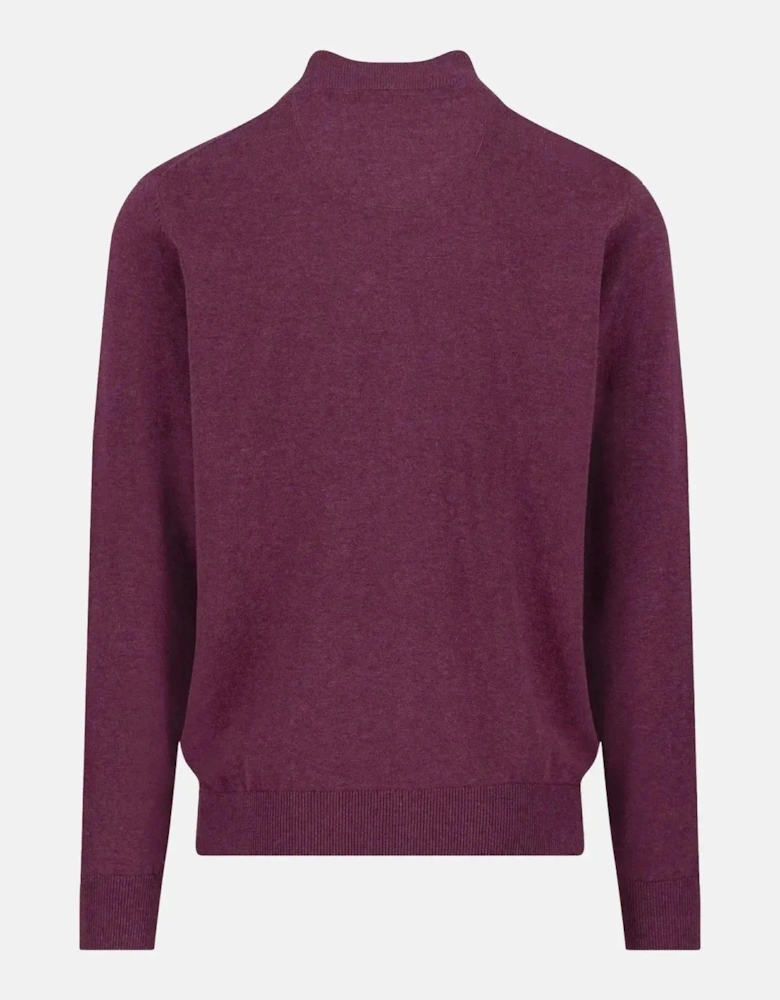 Superfine Stand-Up Cardigan Deep Merlot