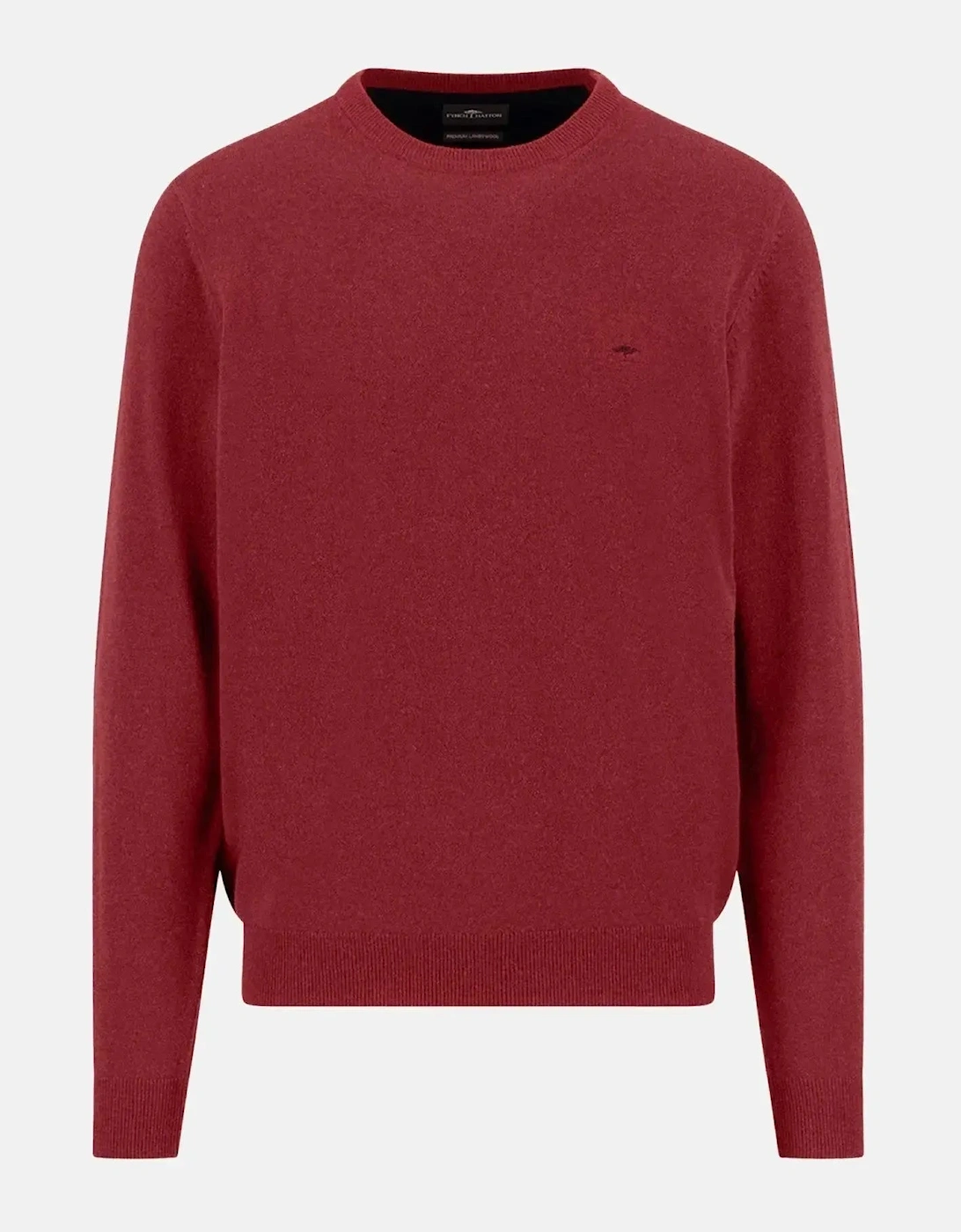 Pure Lambswool Crewneck Knit Garnet Red, 3 of 2