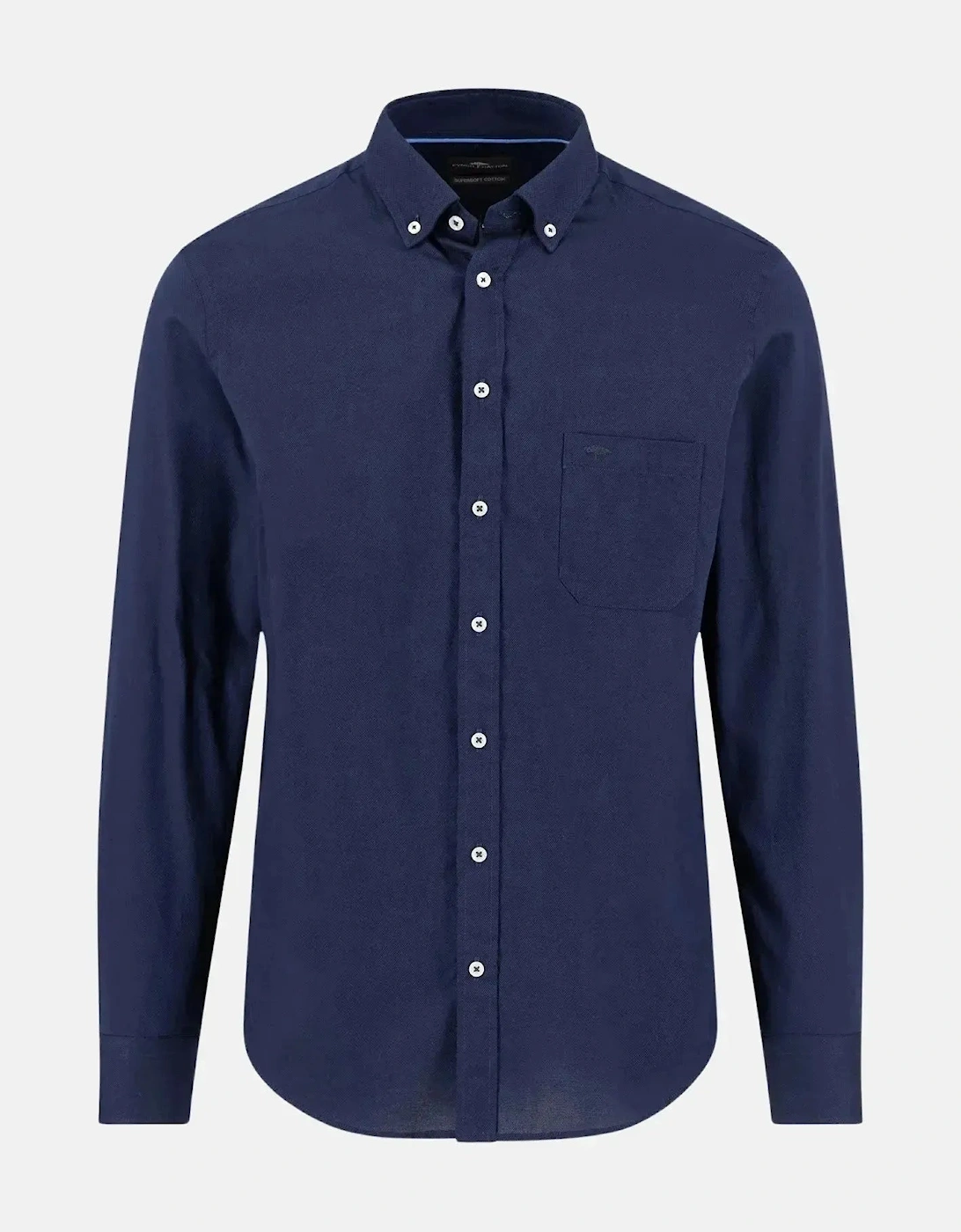 Essential Textured Dobby Shirt Navy