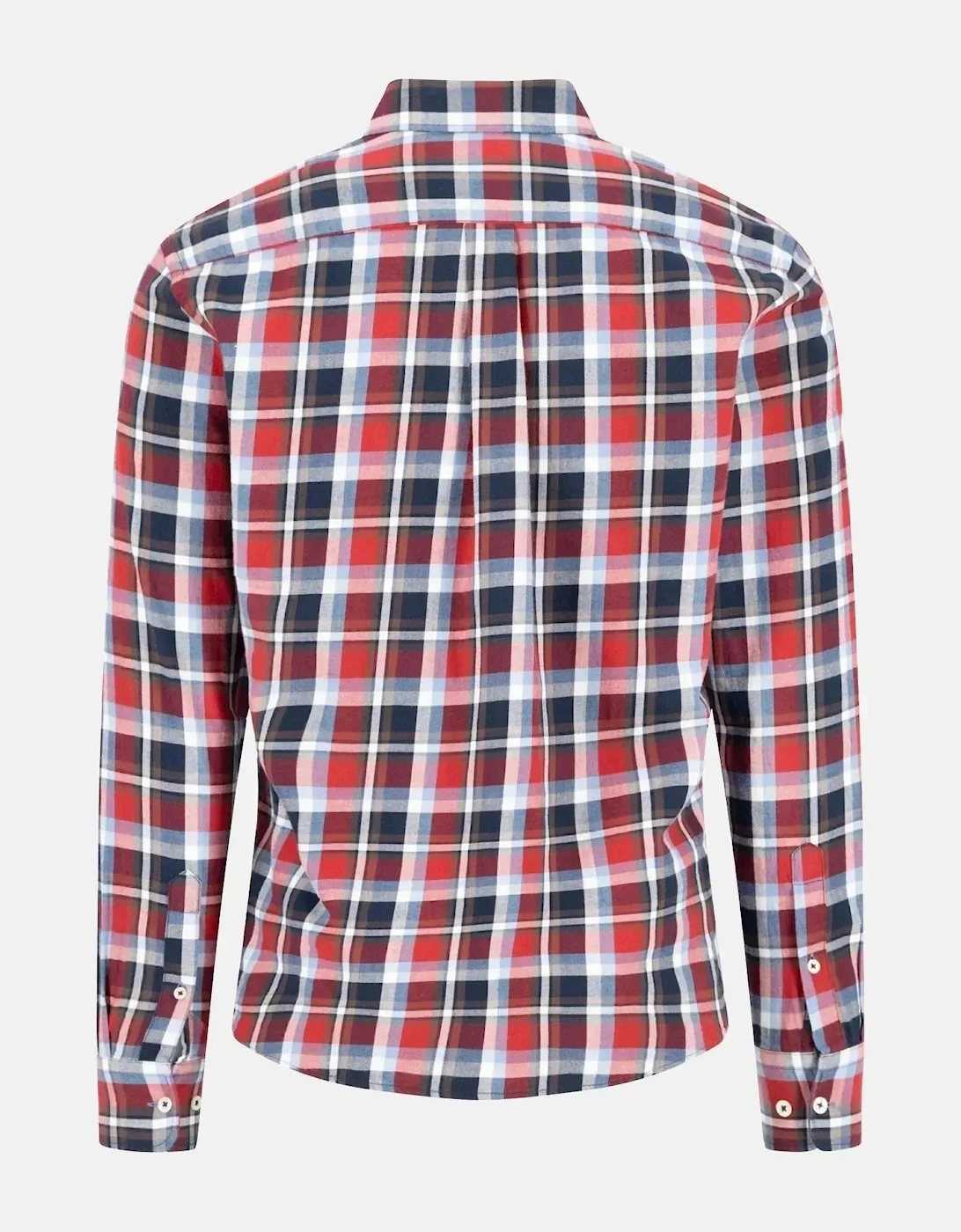 Multicolour Flannel Check Shirt Garnet Red