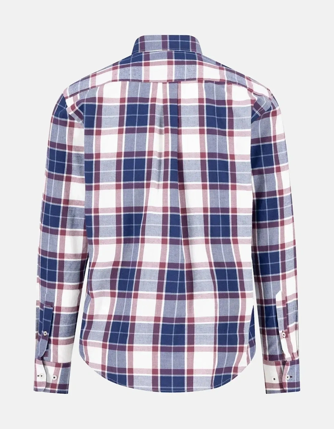 Twill Check Button Down Shirt Deep Merlot