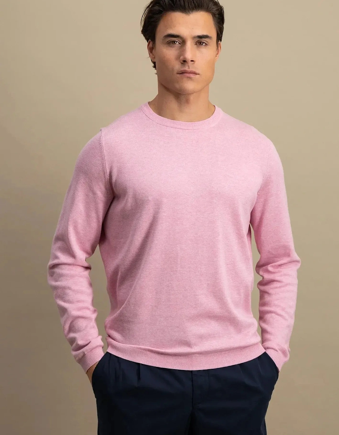 Air Cotton Crewneck Knit Peony