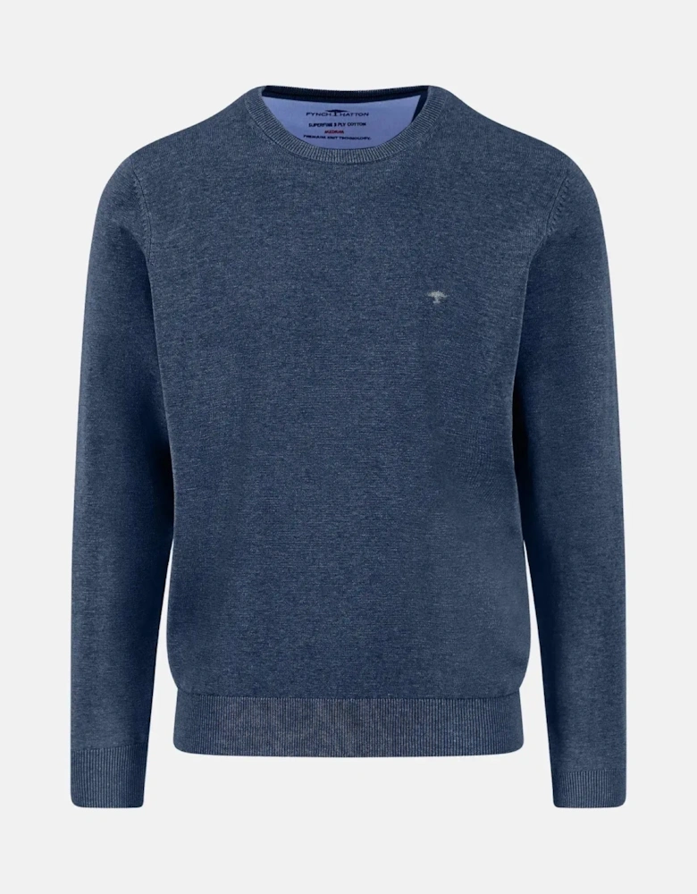 Fine Knit Cotton Crewneck Night