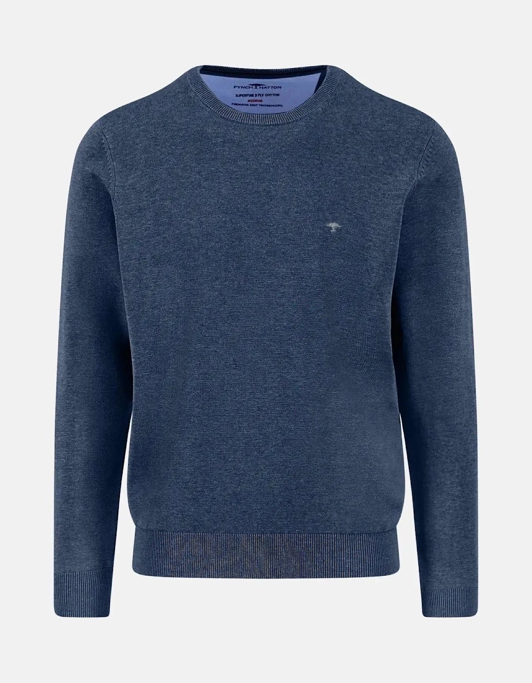 Fine Knit Cotton Crewneck Night, 6 of 5