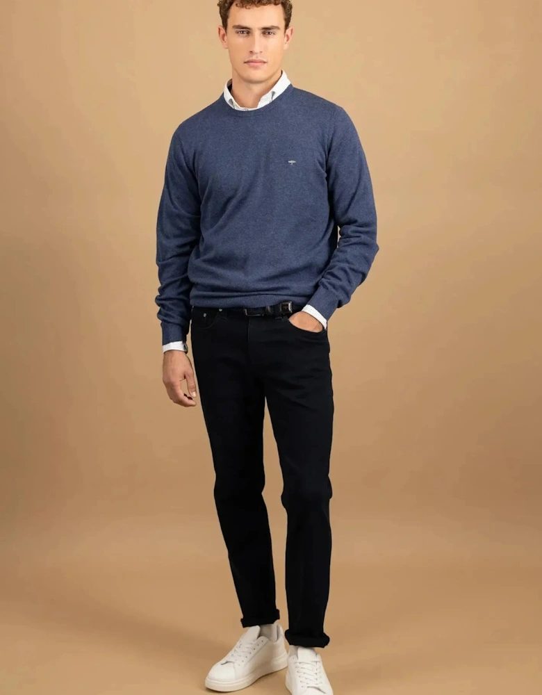 Fine Knit Cotton Crewneck Night